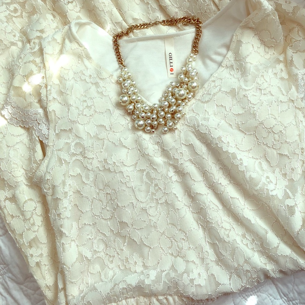 Cream dress